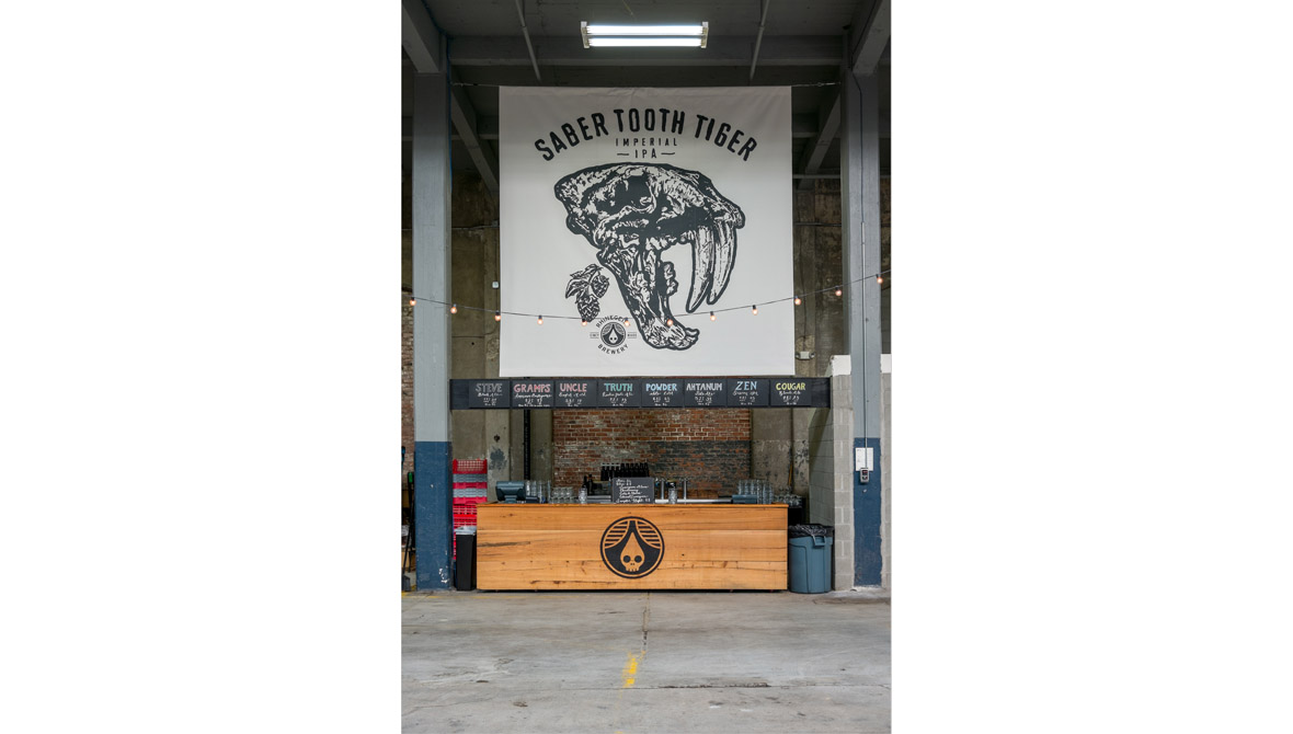 Rhinegeist brewery woodworking furniture