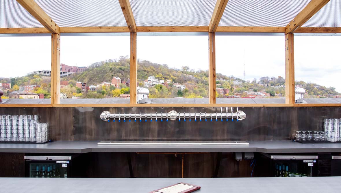 rhinegeist roof bar trellis